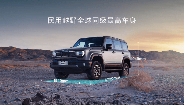 焕新价最低12.69万元起,北京越野BJ40燃油上市