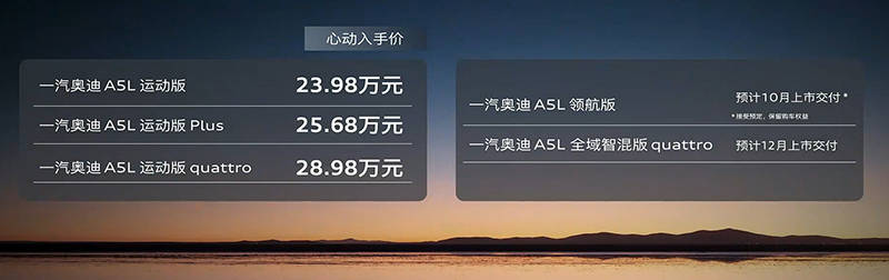 华为加持,油电双智!一汽奥迪Q6L e-tron/A5L正式上市